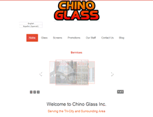 Tablet Screenshot of chinoglassinc.com